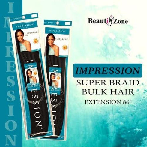 Impression Super Braid Bulk Plaits Braids Hair Extension 86" Long - All Colors